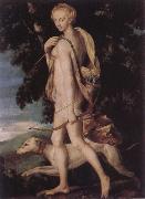 School of Fontainebleau Diana Huntress painting